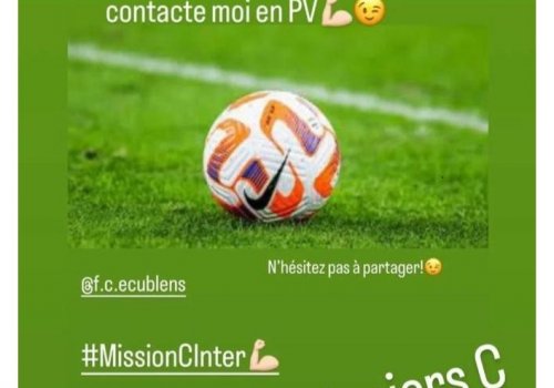 Recherche Junior C Saison 2023-2024